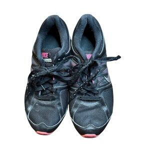 Nike Shox Running‎ Shoes Womens Size 7.5 Black Pink Silver Sneakers 472647-002
